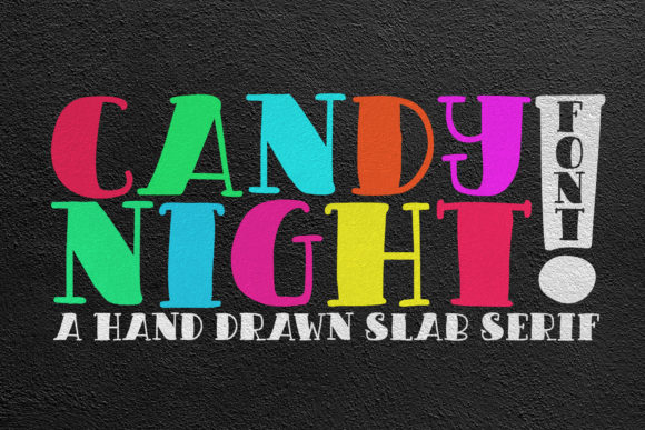 Candy Night: A Sweet Display Font for Crafters