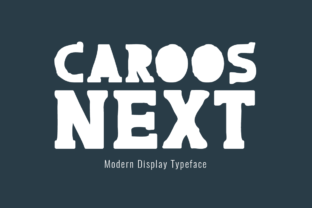 Caroos Next: A Modern Display Font for Bold Branding