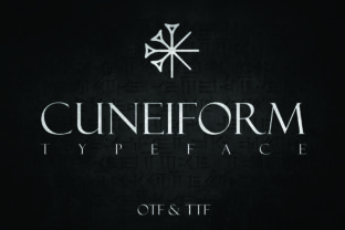 Cuneiform Typeface: A Bold Display Font for Editors