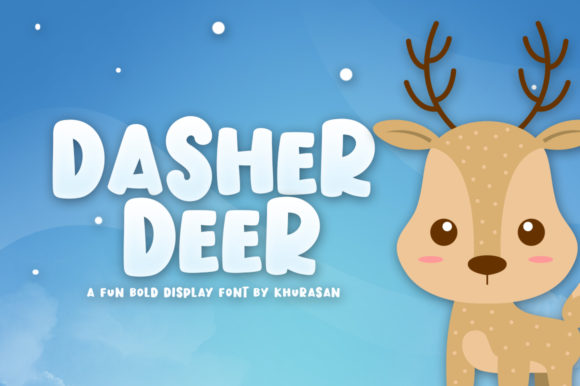 Dasher Deer: A Cheerful Display Font for Holiday Editorial Design