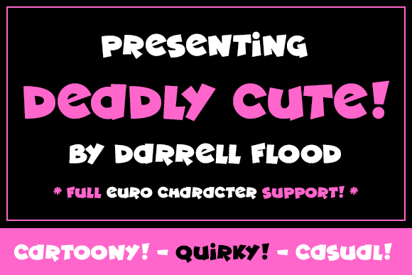 Deadly Cute Font: A Playful Typeface for Brands