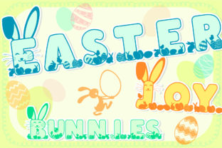 Easter Joy Bunnies: A Playful Display Font for Branding