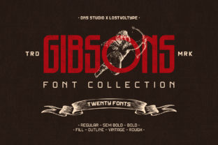 Gibsons Family: A Bold Display Typeface for Web