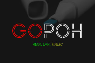 Gopoh: A Minimal Futuristic Typeface for Modern Web Design