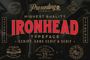 Ironhead: A Bold Display Font for Brand Identity