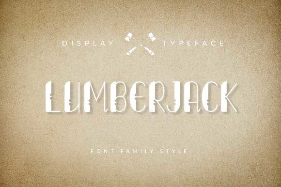 Lumberjack: A Vintage Display Font for Branding