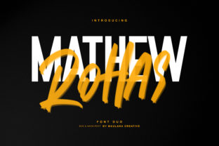 Mathew Rohas Brush Duo: A Bold Display Font for Editorial Design