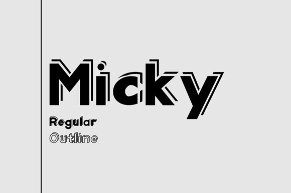 Micky Font: A Playful Typeface for Crafters