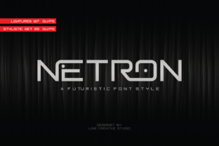 Netron: A Futuristic Display Font for Modern Web Design