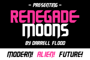 Renegade Moons: A Futuristic Display Font for Bold Brands