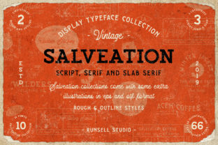 Salveation: A Bold Display Font for Vintage Branding