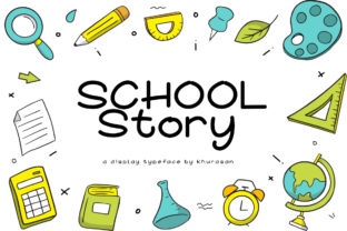 School Story: A Whimsical Display Typeface for Playful Brands