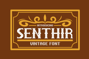 Senthir: A Bold Vintage Typeface for Web Design