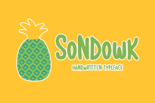 Sondowk: A Handwritten Display Font for Editorial Design