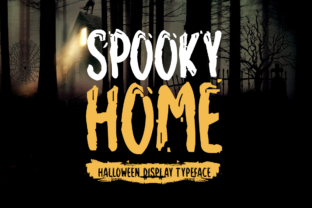 Spooky Home Typeface for Editorial Design