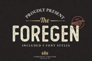 The Foregen: A Bold Display Font for Editorial Design