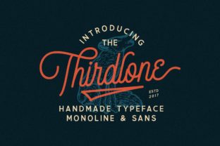Thirdlone Family: A Playful Display Font for Digital Design