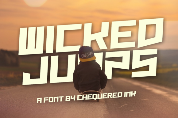 Wicked Jumps: A Bold Display Font for Branding